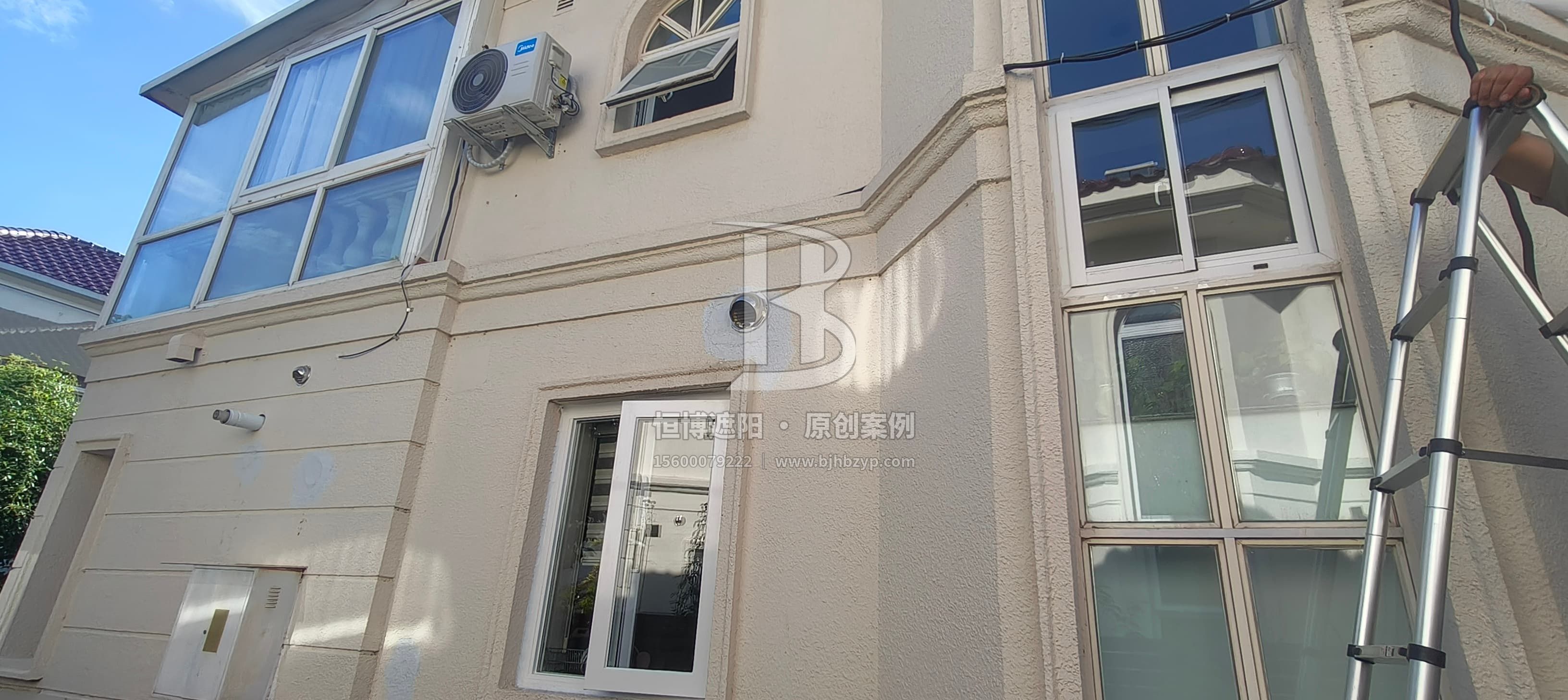 案例展示 - 铝合金耐力板雨棚 - 朝阳紫玉山庄别墅区-恒博遮阳 案例展示 - 铝合金耐力板雨棚 - 朝阳紫玉山庄别墅区-恒博遮阳